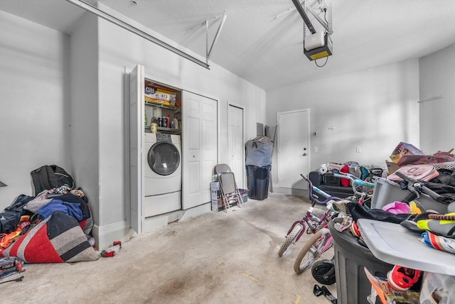 3518 Shoma Dr, Royal Palm Beach, FL 33414 - garage with a garage door opener and washer / clothes dryer