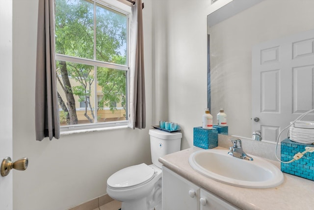 3518 Shoma Dr, Royal Palm Beach, FL 33414 - half bathroom featuring toilet and vanity
