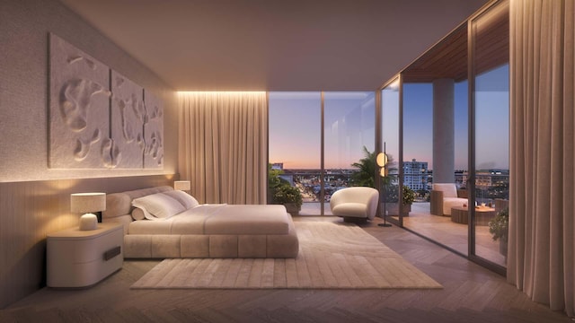 280 E Palmetto Park Rd Unit 82, Boca Raton, FL 33432 - bedroom featuring floor to ceiling windows