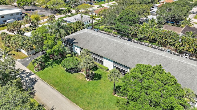 aerial perspective of suburban area