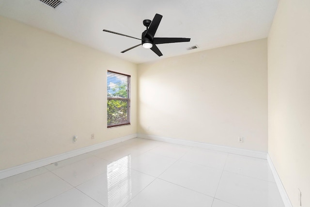 632 SW Mccall Rd, Port Saint Lucie, FL 34953 - unfurnished room with ceiling fan, light tile patterned flooring, and baseboards