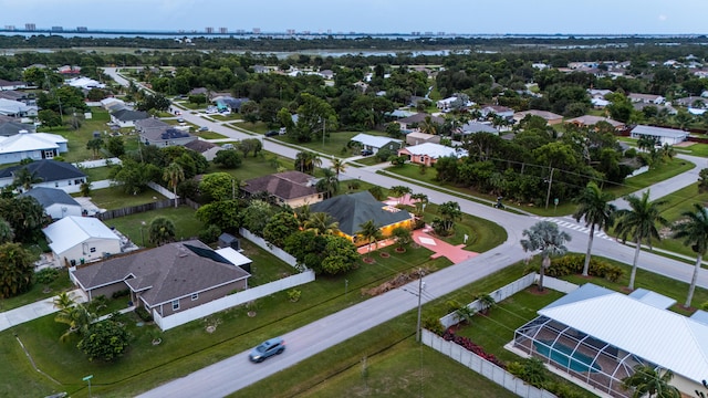 2853 SE Melaleuca Blvd, Port Saint Lucie, FL 34952 - aerial perspective of suburban area