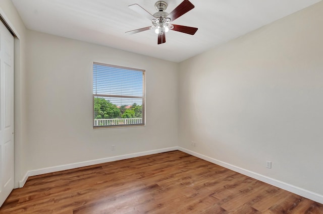 116 Ibisca Ter, Royal Palm Beach, FL 33411 - unfurnished bedroom with a closet, light wood-style flooring, and baseboards