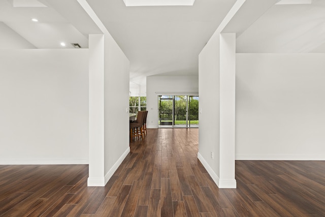 6342 120th Ave N, The Acreage, FL 33412 - hall featuring wood finished floors, baseboards, and recessed lighting