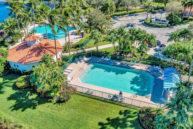 2211 Vero Beach Ln, West Palm Beach, FL 33411 - drone / aerial view of a pool area