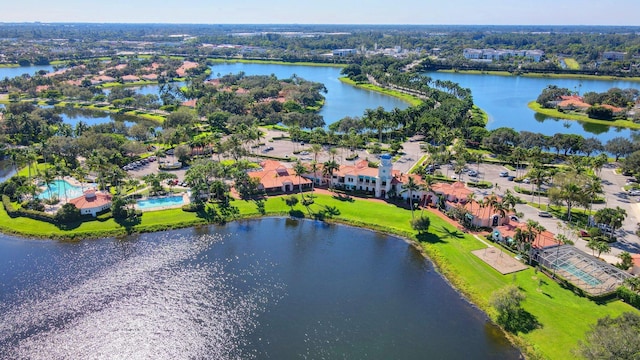 2211 Vero Beach Ln, West Palm Beach, FL 33411 - drone / aerial view of a large body of water and a pool area