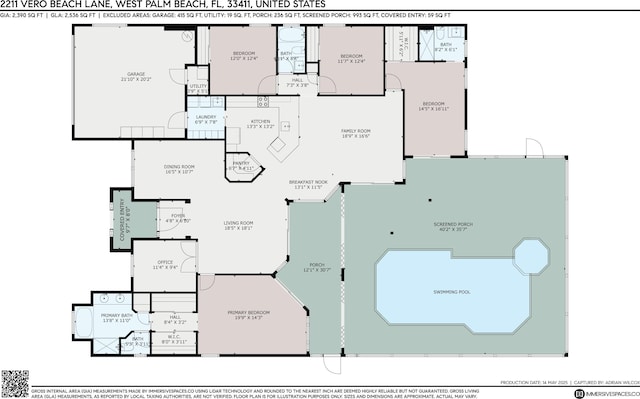 2211 Vero Beach Ln, West Palm Beach, FL 33411 - home floor plan