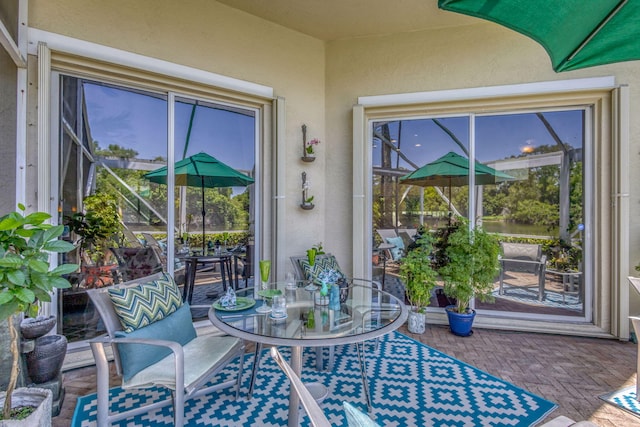sunroom featuring plenty of natural light