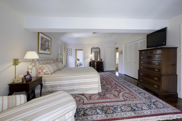 218 El Brillo Way, Palm Beach, FL 33480 - bedroom featuring wood finished floors and a closet
