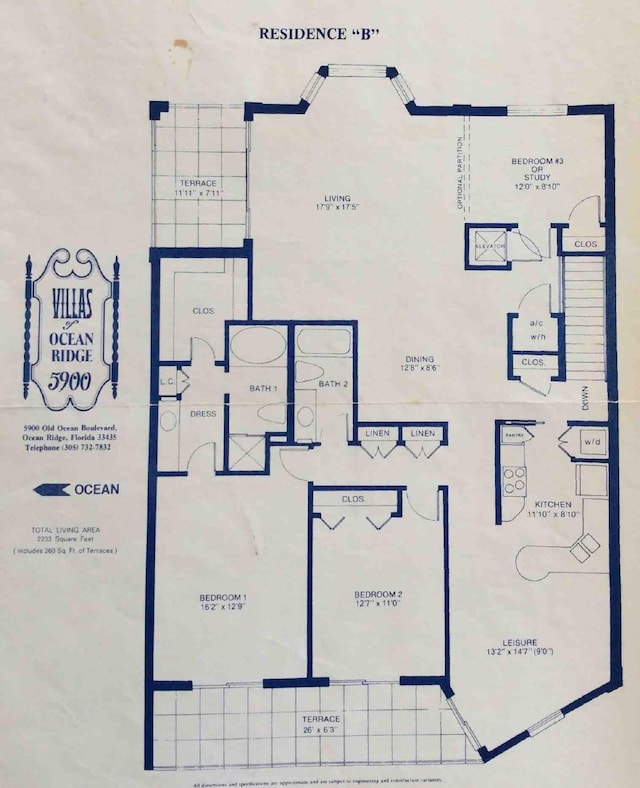 5900 Old Ocean Blvd Unit C6, Ocean Ridge, FL 33435 - home floor plan