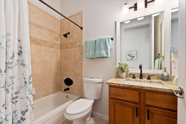 3552 SW Dellamano St, Port Saint Lucie, FL 34953 - full bath with toilet, shower / bath combination with curtain, and vanity