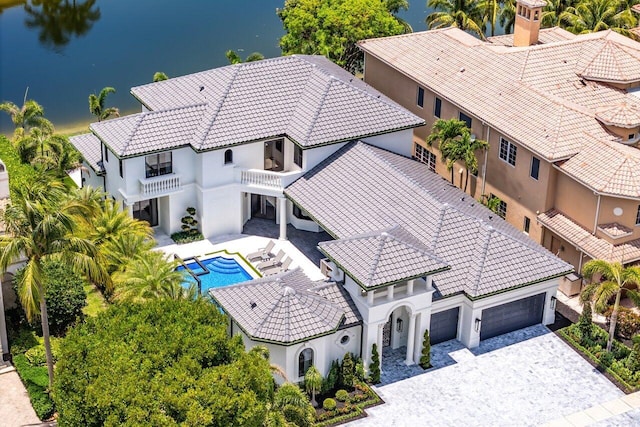17709 Circle Pond Ct, Boca Raton, FL 33496 - view from above of property with a pool