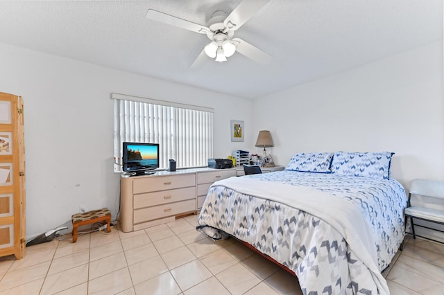 109 Lake Rebecca Dr Unit 109, West Palm Beach, FL 33411 - bedroom with light tile patterned floors and ceiling fan