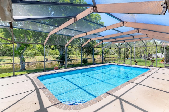 11700 Island Lakes Ln, Boca Raton, FL 33498 - outdoor pool with a lanai and a patio area