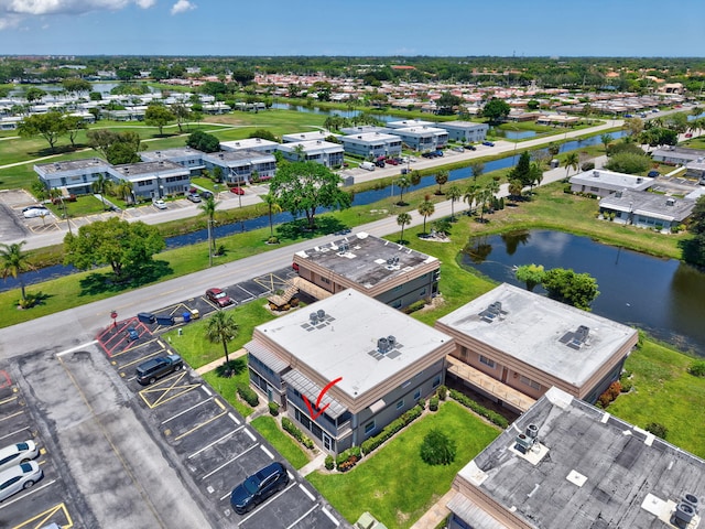 drone / aerial view of a nearby body of water