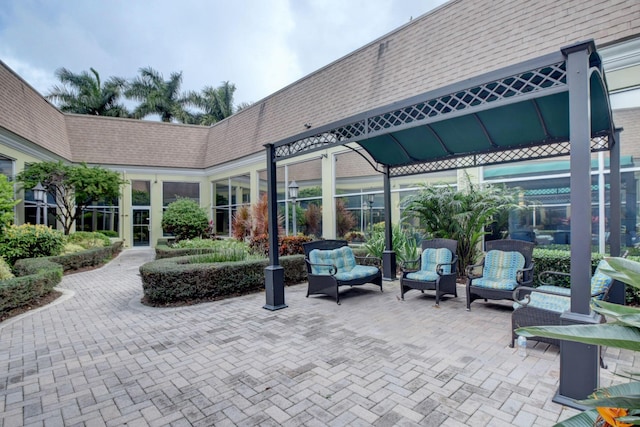 view of patio / terrace featuring outdoor lounge area