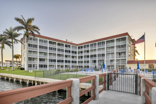 100 Paradise Harbour Blvd Unit 502, North Palm Beach, FL 33408 - view of apartment building / complex with a water view