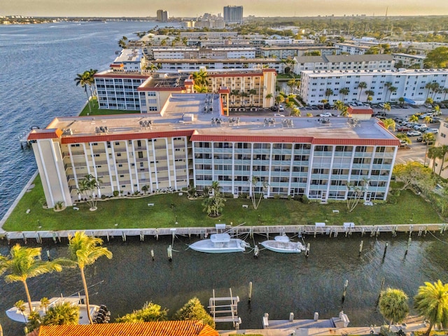 100 Paradise Harbour Blvd Unit 502, North Palm Beach, FL 33408 - drone / aerial view of apartment complex / building and a nearby body of water