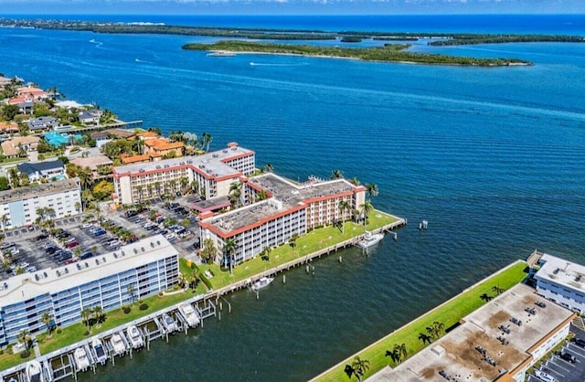 100 Paradise Harbour Blvd Unit 502, North Palm Beach, FL 33408 - aerial view of a nearby body of water and apartment complex