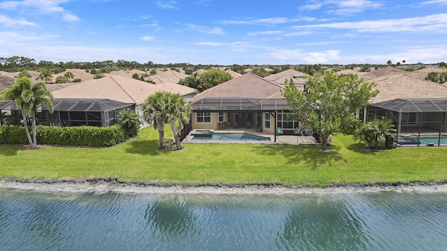 17009 SW Sapri Way, Port Saint Lucie, FL 34986 - aerial perspective of suburban area featuring a pool area and a nearby body of water