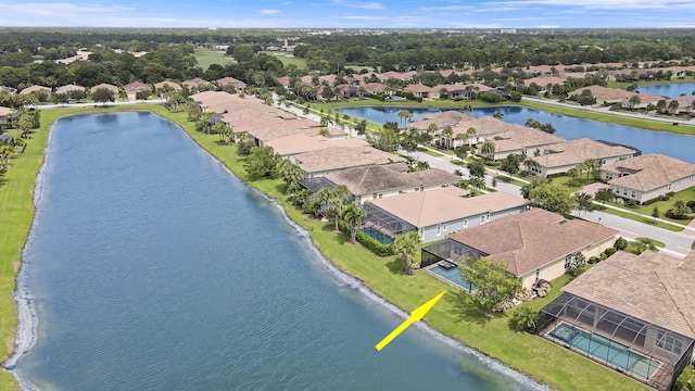 17009 SW Sapri Way, Port Saint Lucie, FL 34986 - aerial perspective of suburban area featuring a large body of water