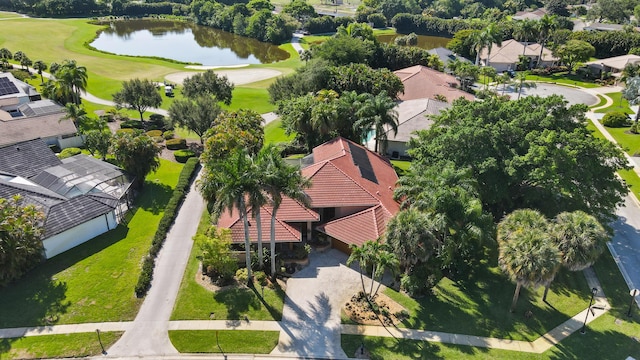 17902 Milburn Way, Boca Raton, FL 33498 - aerial perspective of suburban area featuring a golf club and a large body of water