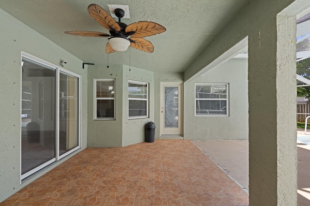 1042 SW Janette Ave, Port Saint Lucie, FL 34953 - view of patio with ceiling fan