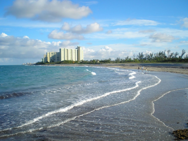 water view featuring nearby beach