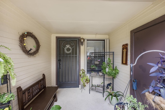 1 Danby Pl, Boynton Beach, FL 33426 - doorway to property featuring covered porch