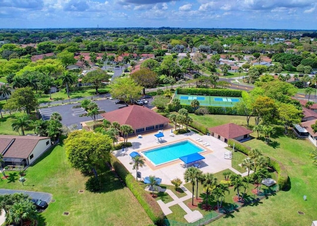 1 Danby Pl, Boynton Beach, FL 33426 - bird's eye view of a pool