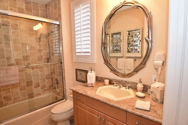 5845 NW 24th Ave Unit 1103, Boca Raton, FL 33496 - full bath with toilet, shower / bath combination with glass door, and vanity