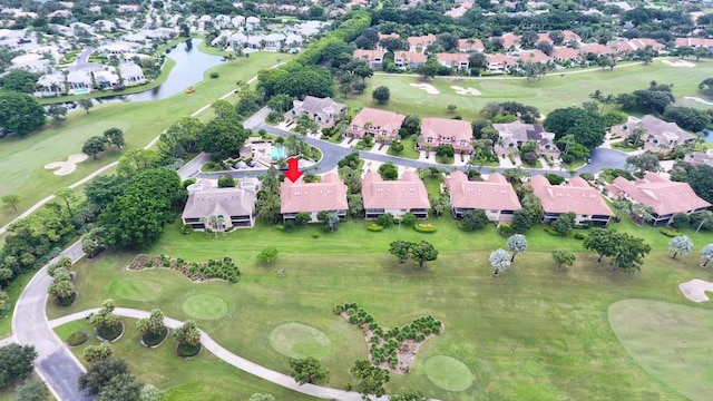 5845 NW 24th Ave Unit 1103, Boca Raton, FL 33496 - aerial view of property and surrounding area featuring nearby suburban area, a large body of water, and a local golf course