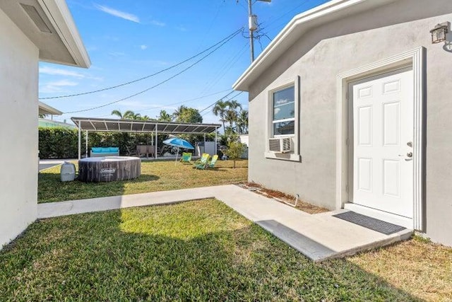 921 SE 13th Ct, Deerfield Beach, FL 33441 - view of green lawn featuring cooling unit