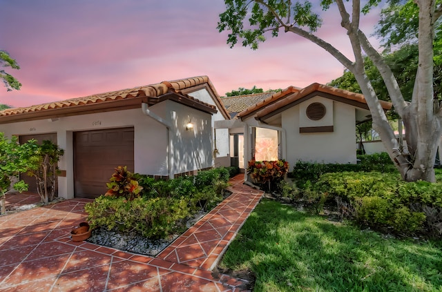 6078 Sunny Pointe Cir, Delray Beach, FL 33484 - mediterranean / spanish-style house with a tiled roof and stucco siding