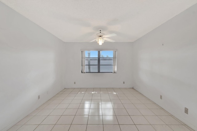 6078 Sunny Pointe Cir, Delray Beach, FL 33484 - unfurnished room with a ceiling fan and light tile patterned flooring