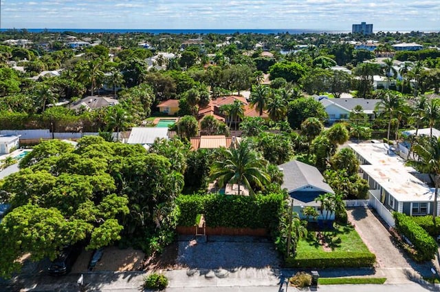 341 NE 7th Ave, Delray Beach, FL 33483 - aerial perspective of suburban area with a tree filled landscape