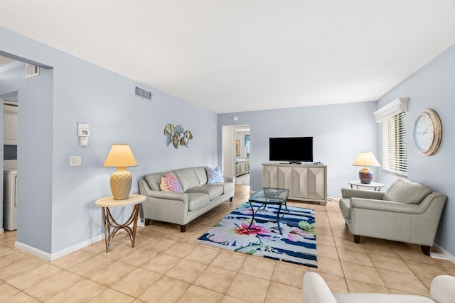 234 Pine Hov Cir Unit B-1, Greenacres, FL 33463 - living room with light tile patterned floors and baseboards