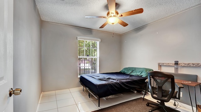 339 NW 5th Ave, Delray Beach, FL 33444 - bedroom with a textured ceiling and ceiling fan
