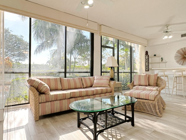 11666 Briarwood Cir Unit 1, Boynton Beach, FL 33437 - sunroom / solarium with wood finished floors