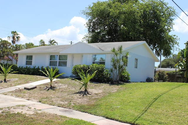 12015 Colony Ave, Palm Beach Gardens, FL 33410 - view of front of house with a front lawn