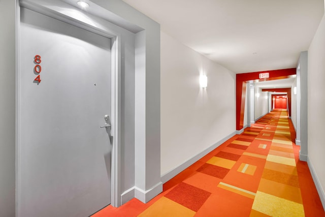 1551 N Flagler Dr Unit 804, West Palm Beach, FL 33401 - hall featuring baseboards
