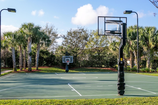 view of sport court with community basketball court
