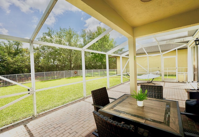 11296 SW Barton Way, Port Saint Lucie, FL 34987 - sunroom / solarium with outdoor dining area