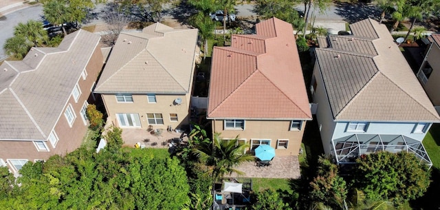 aerial perspective of suburban area
