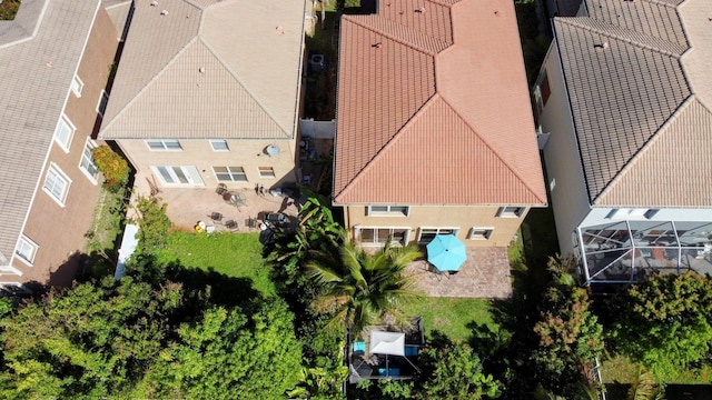 view from above of property