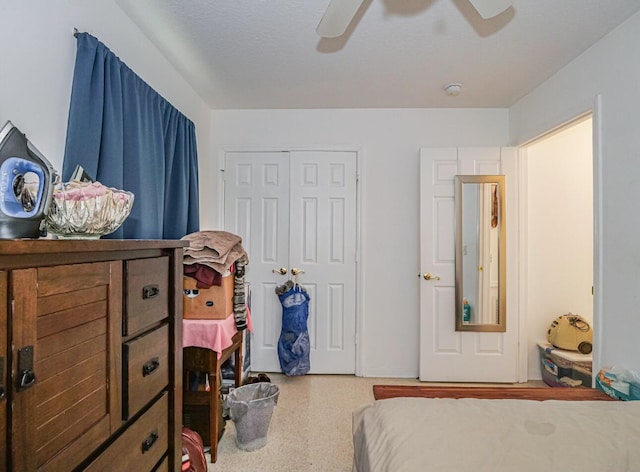 4257 36th Ct, Vero Beach, FL 32967 - bedroom featuring a closet, carpet flooring, and ceiling fan