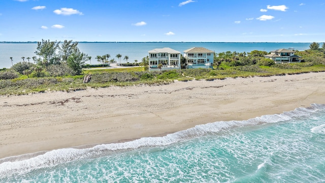aerial view of unending shoreline