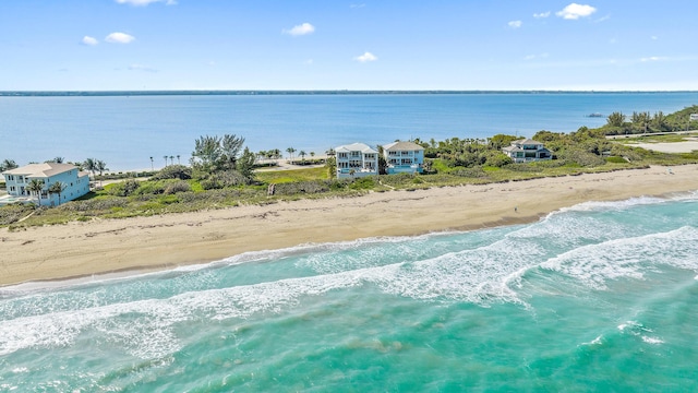 bird's eye view of expansive beach