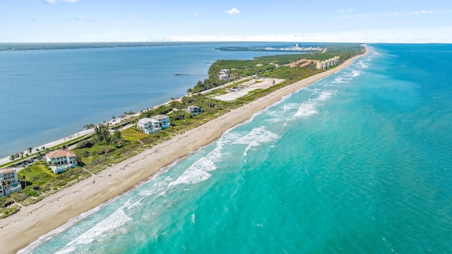 aerial view of unending shoreline
