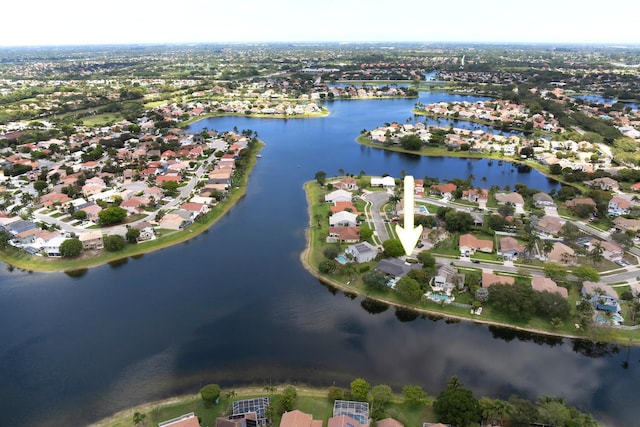 7340 Anadale Cir, Lake Worth, FL 33467 - aerial view of property's location with a large body of water and nearby suburban area